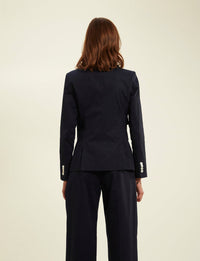 1qty RELIQUAT 120€ 100%  / Blazer boutonné Maurice - Blue Navy