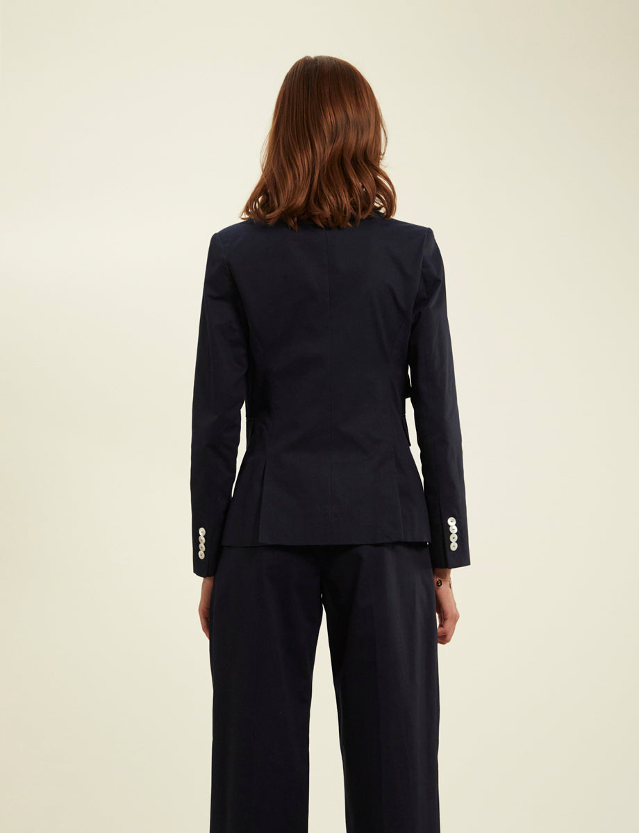 1qty RELIQUAT 120€ 100%  / Blazer boutonné Maurice - Blue Navy