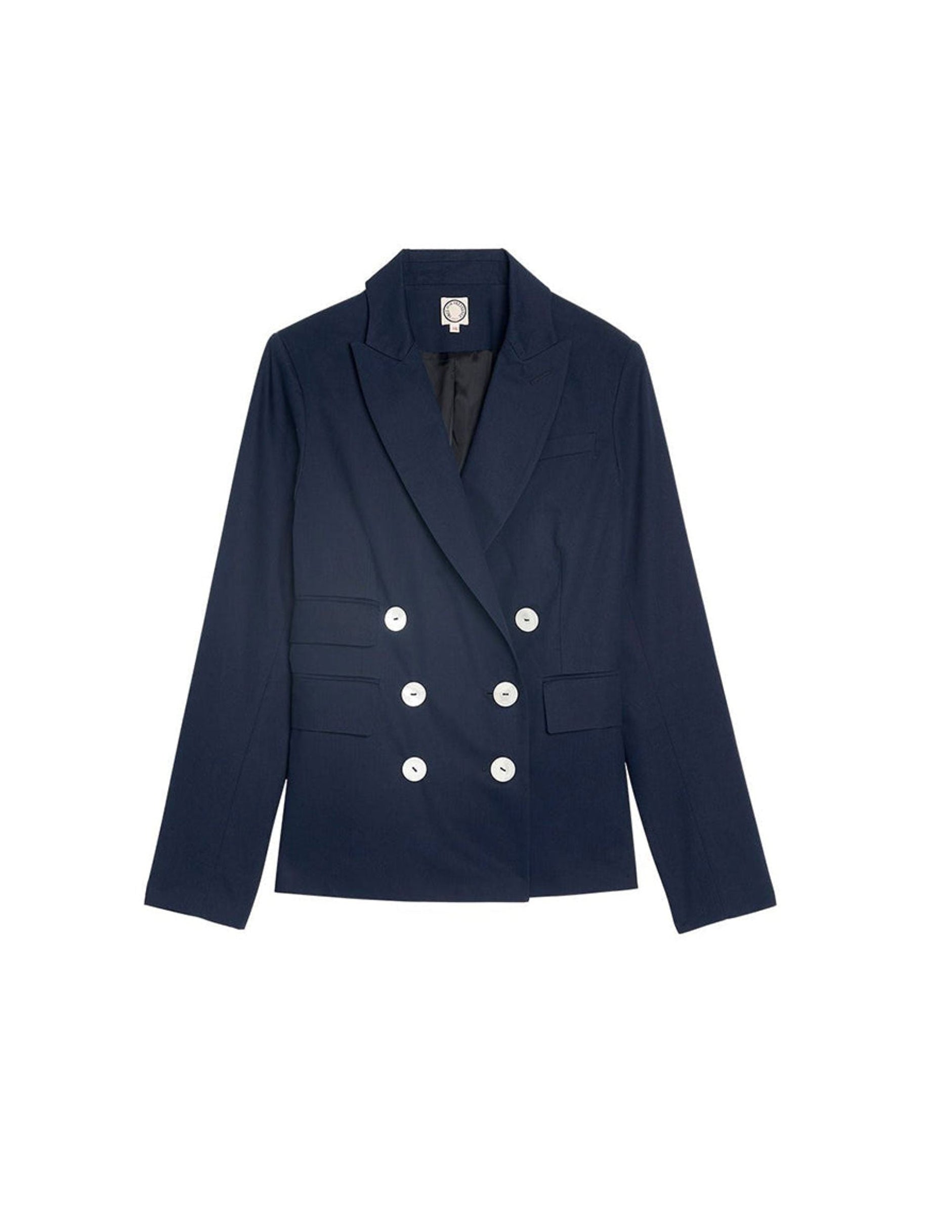 1qty RELIQUAT 120€ 100%  / Blazer boutonné Maurice - Blue Navy