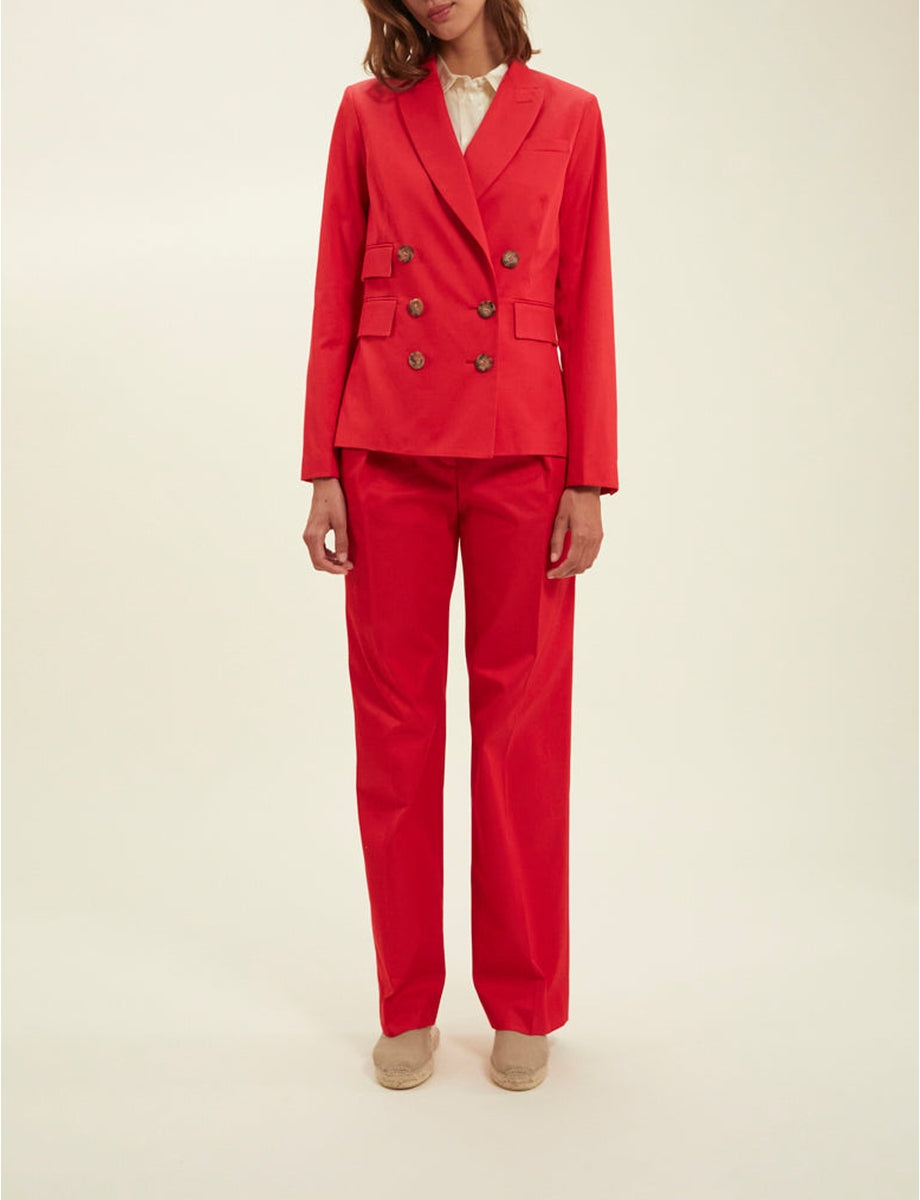 1qty RELIQUAT 120€ 0%  / Blazer boutonné Maurice - Red Ferrari