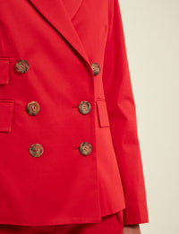 1qty RELIQUAT 120€ 0%  / Blazer boutonné Maurice - Red Ferrari