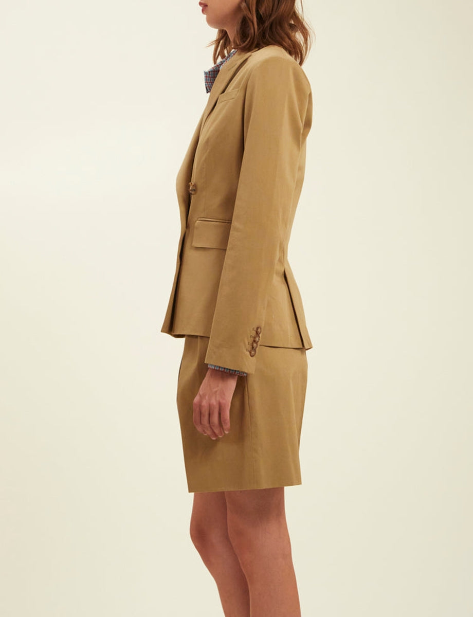 14qty RELIQUAT 120€ 25%  / Blazer boutonné Maurice - Khaki