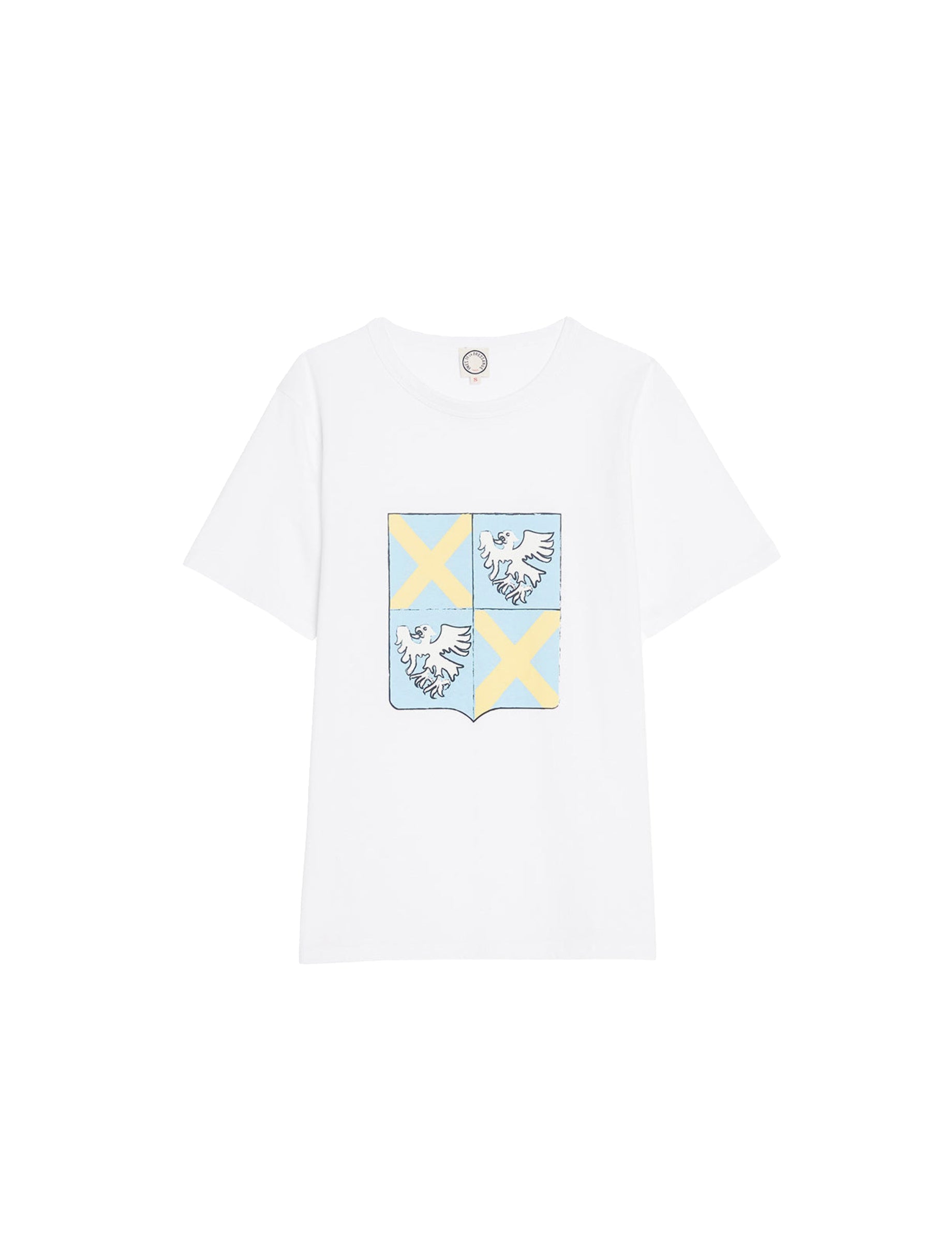 1qty RELIQUAT 20€ 100%  / T-shirt droit Oscar - White Blason