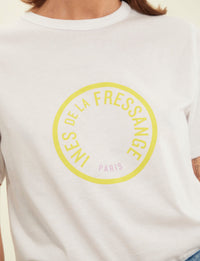 4qty RELIQUAT 20€ 16,7%  / T-shirt droit Oscar - White Yellow