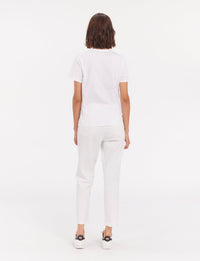 1qty RELIQUAT 20€ 100%  / T-shirt droit Oscar - White Logo