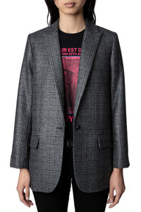 Blazer Viva Car en laine - Anthracite