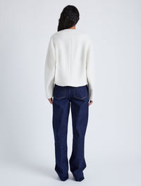 Veste courte Mona en laine - Ecru