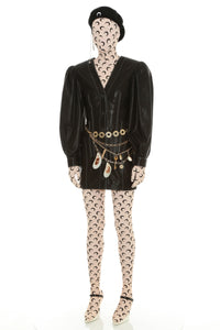Robe en cuir deadstock Upcyclé - Black