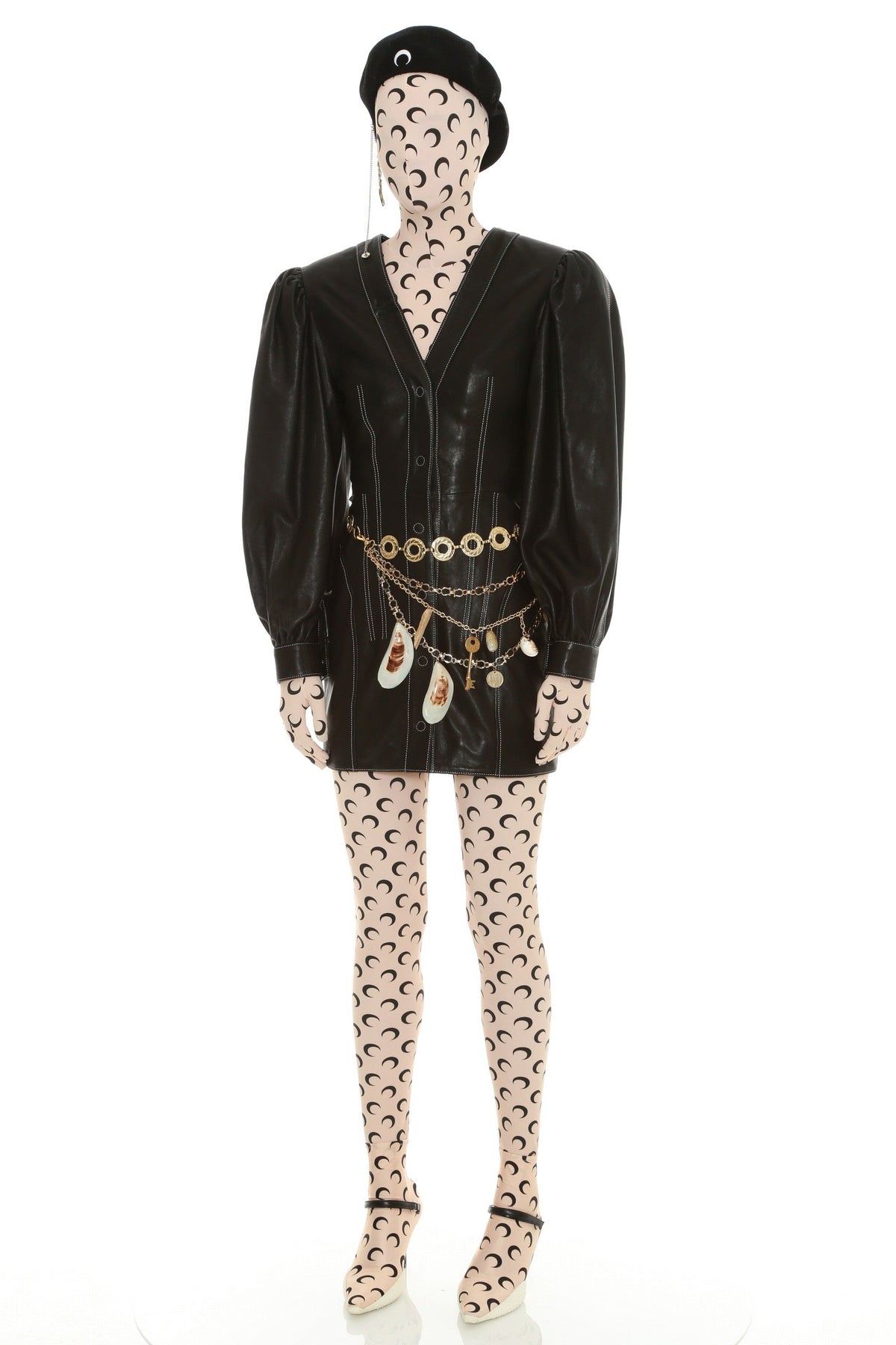 Robe en cuir deadstock Upcyclé - Black