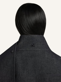 Veste oversize en denim - Black