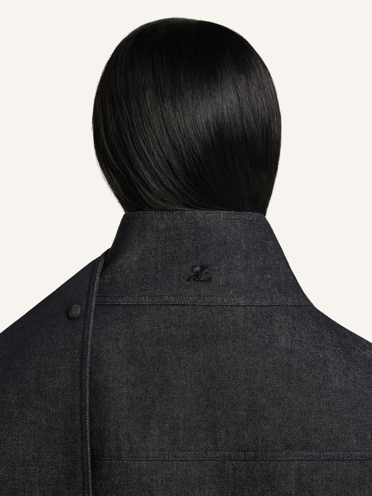 Veste oversize en denim - Black