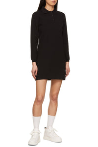 Robe polo courte boutonnée - Black