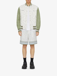 Blouson varsity Givenchy 1952 en cuir - Almond Green