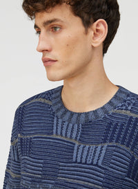NAVY AND GREY OPPOSITES DANCE CREWNECK