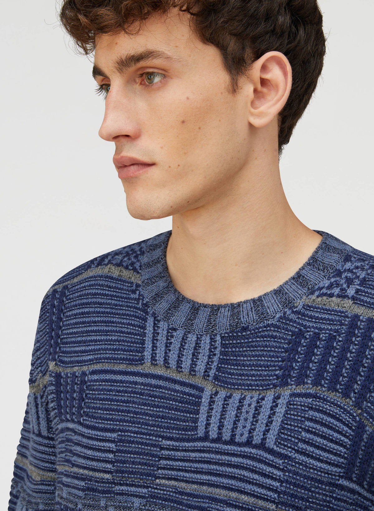 NAVY AND GREY OPPOSITES DANCE CREWNECK