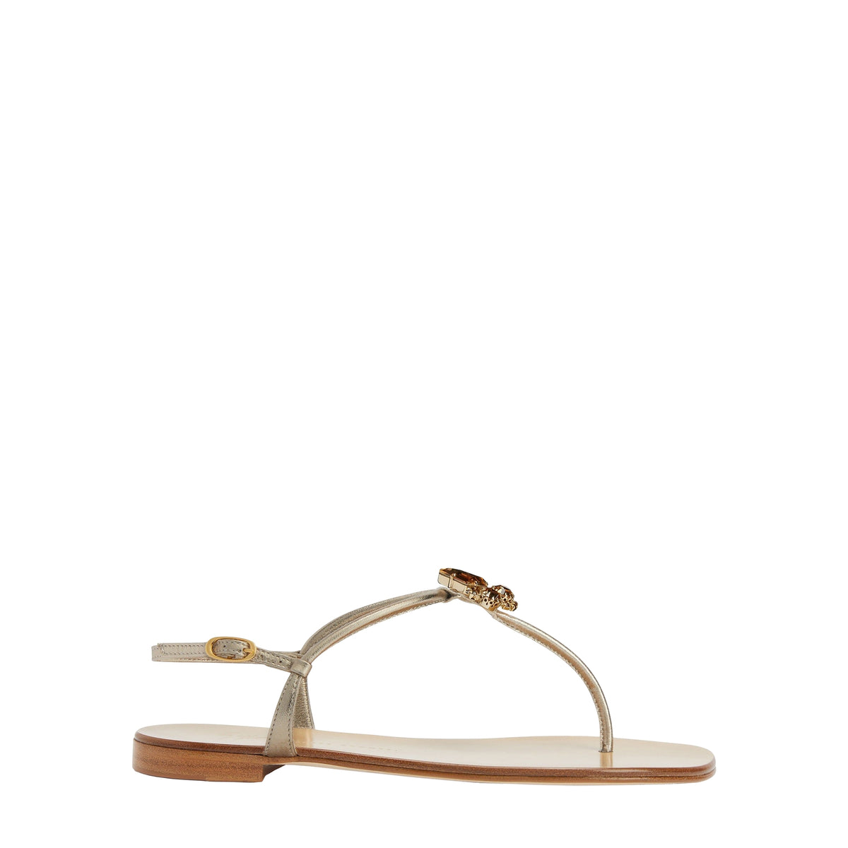 Sandales Efrata en cuir - Doré