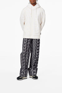 Sweat à capuche Monogram - Eggshell & Optic White