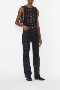 PRIX MARQUE : 320€_All Over Moon Black Pantalon - All Over Moon Black