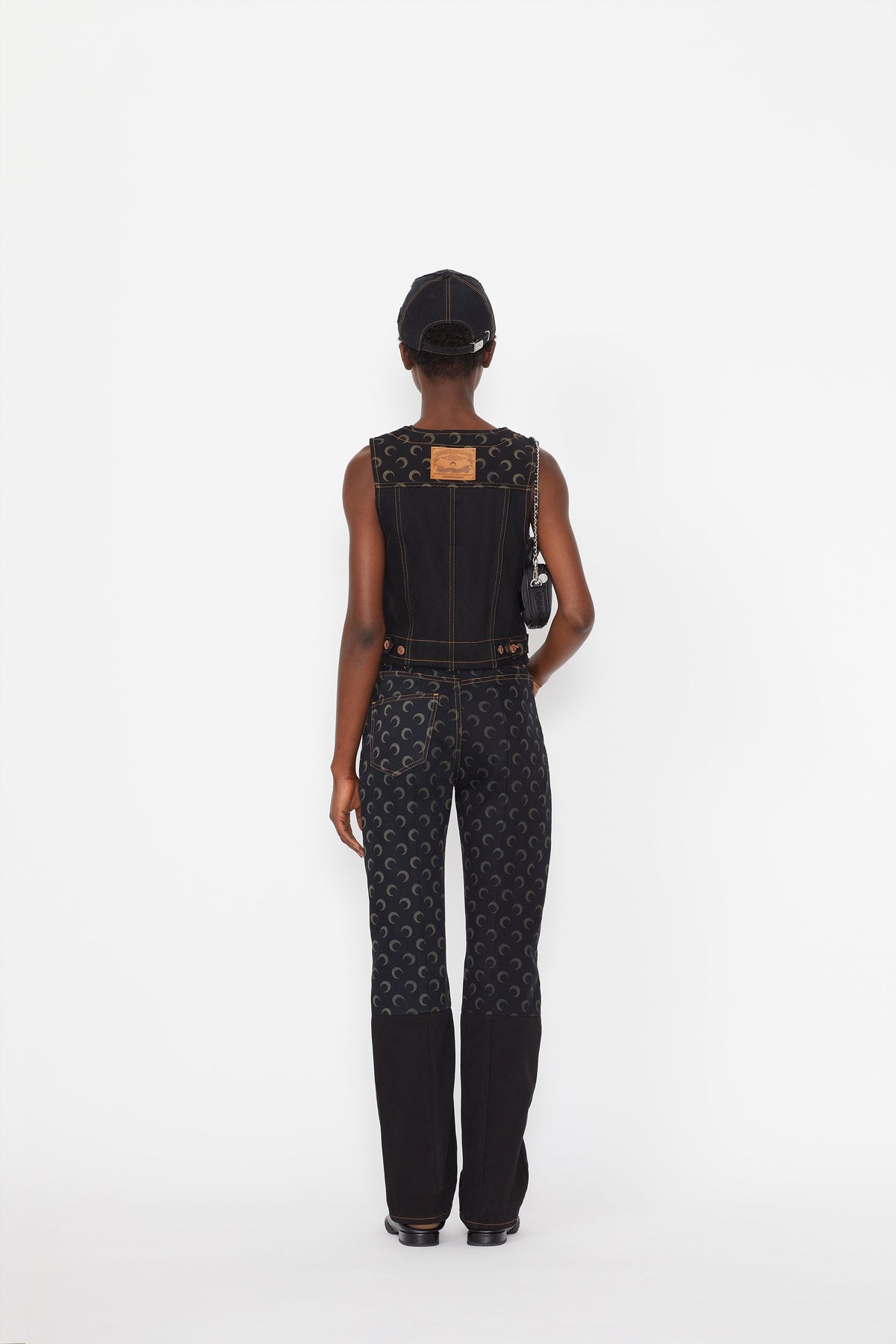 Pantalon droit en denim Moon - Black