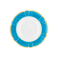 Assiette à dîner Yvonne Filet d'or en porcelaine - Atoll