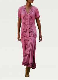 DIFFUSELY_Pink Robe longue - Pink