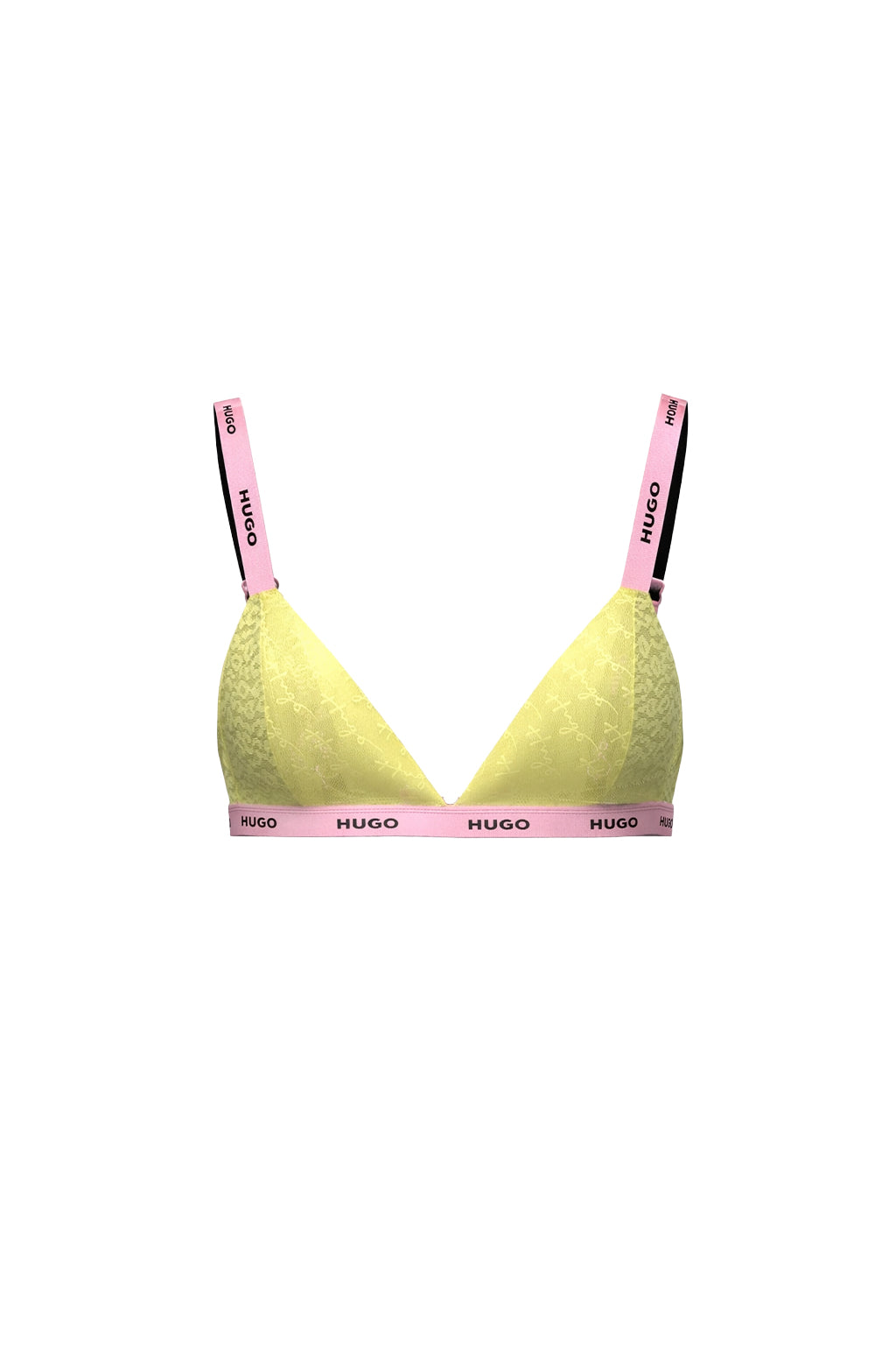 OPEN YELLOW // BRA TRIANGLE SPORTY LACE