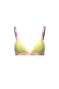 OPEN YELLOW // BRA TRIANGLE SPORTY LACE