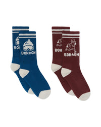 Winter cotton socks - Nordic Blue