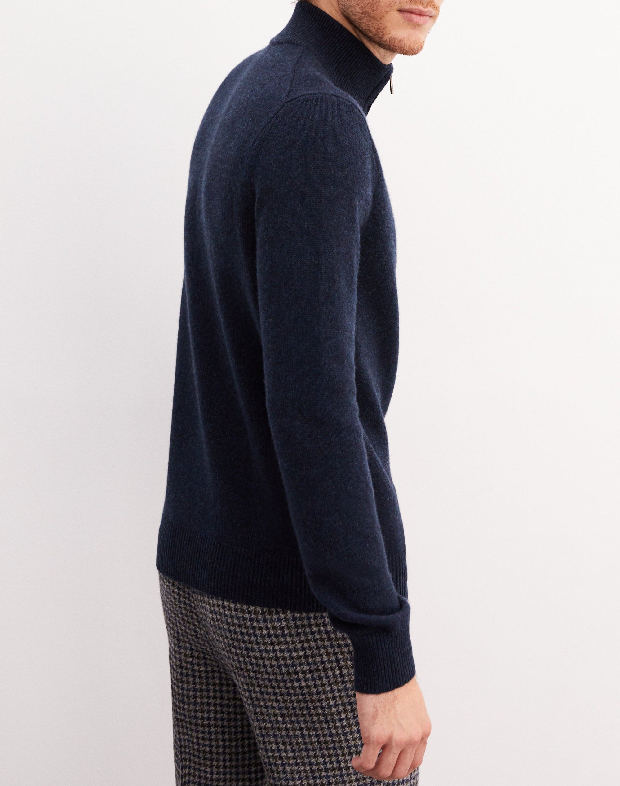 Casual cashmere trucker jumper - Chrome
