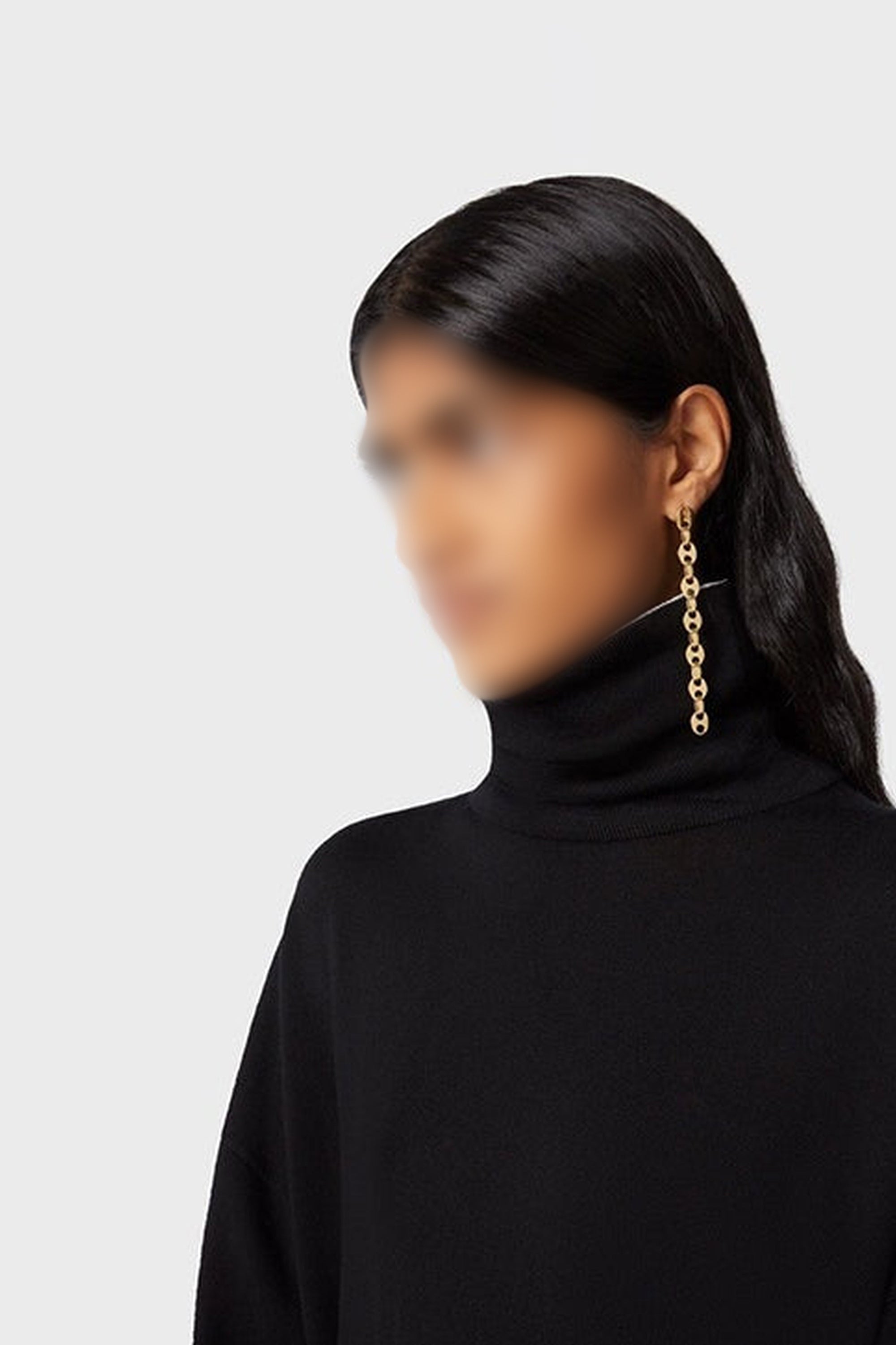 Brass pendant earrings - Gold