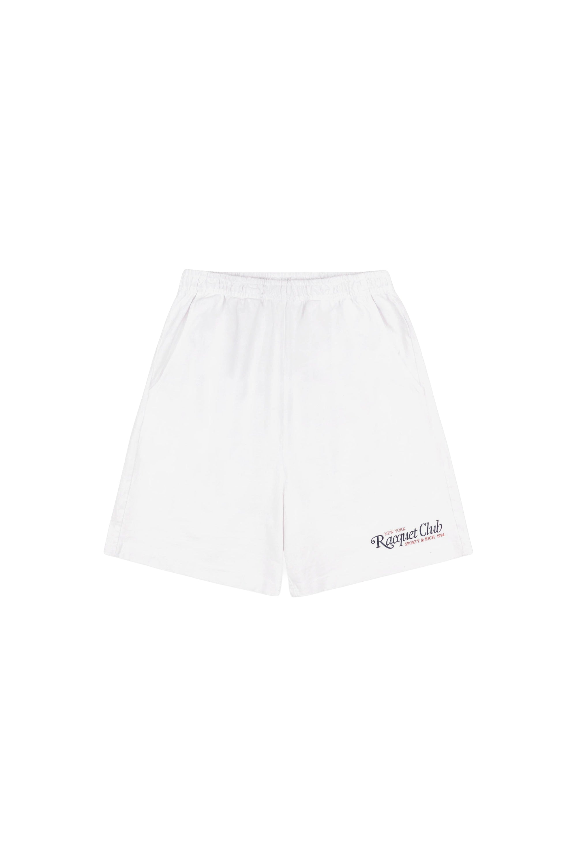 Short de sport 94 Racquet Club - Blanc & Bleu Marine & Rouge