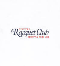 94 Racquet Club Gym Short - White & Navy & Red