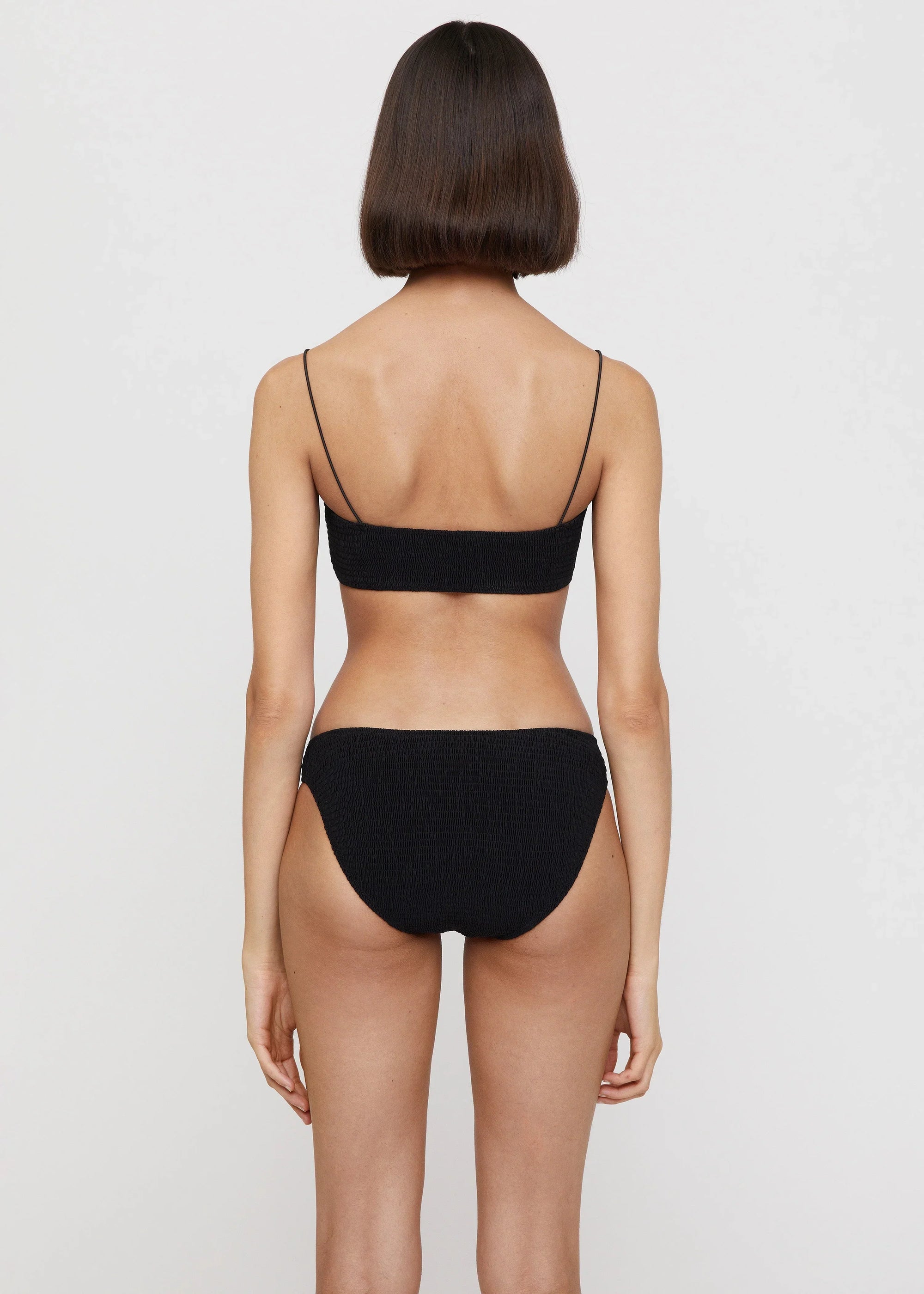 SMOCKED MINI BIKINI BOTTOMS