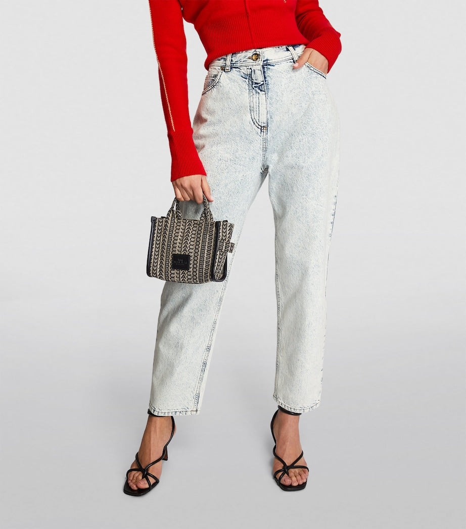 MINI   Mini sac à bandoulière The Tote Bag à logo - Beige