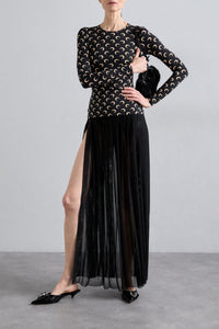 Top seconde peau en jersey All Over Moon Upcyclé - Inverse Tan