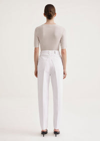 Pantalon fuselé en denim - Coated White