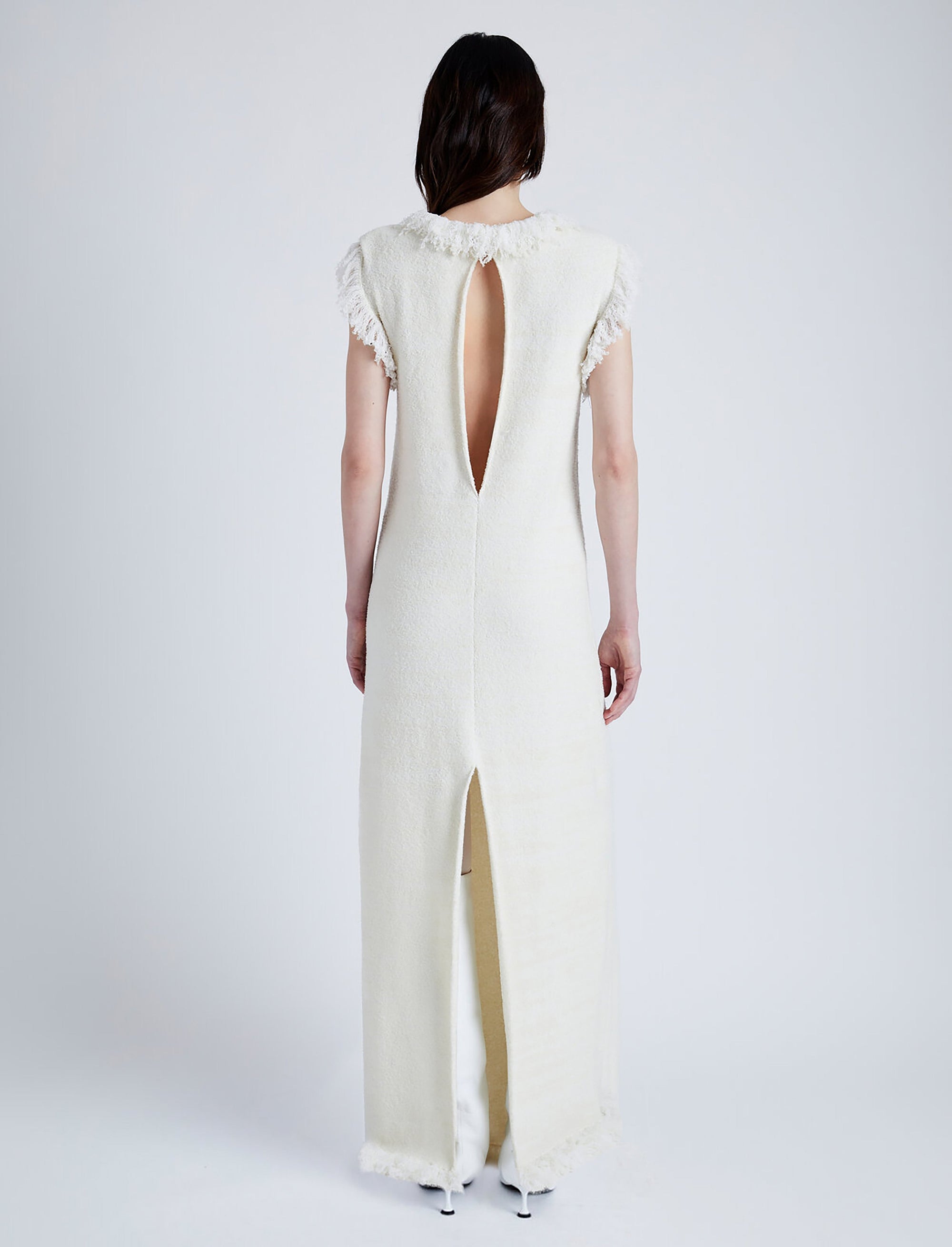 Robe Toni texturée en laine - Ivory