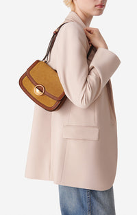Petit sac à rabat Romy en cuir - Noisette & Caramel