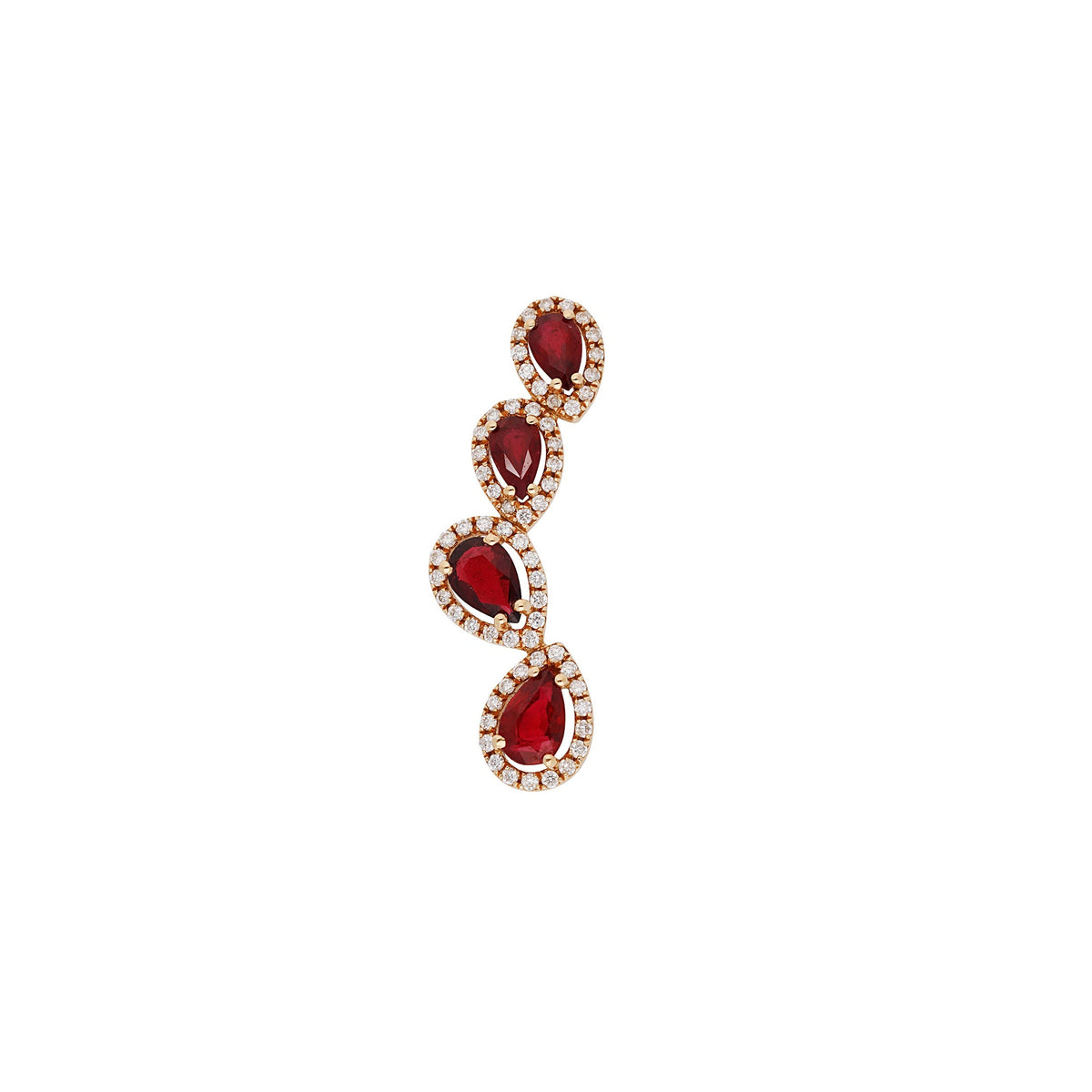 PT1_PrixTroca:860€_VentesTroca:0_QtyTroca:1_ST:0%_Bijou d'oreille droite Rubis en Or rose 18K sertie de diamants - Rose