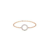 PrixTroca:220€_VentesTroca:0_QtyTroca:1_ST:0%_Bague Magic Touch en Or rose 18K sertie de diamants - Rose