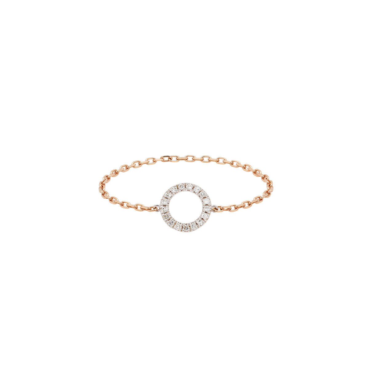 PrixTroca:220€_VentesTroca:0_QtyTroca:1_ST:0%_Bague Magic Touch en Or rose 18K sertie de diamants - Rose