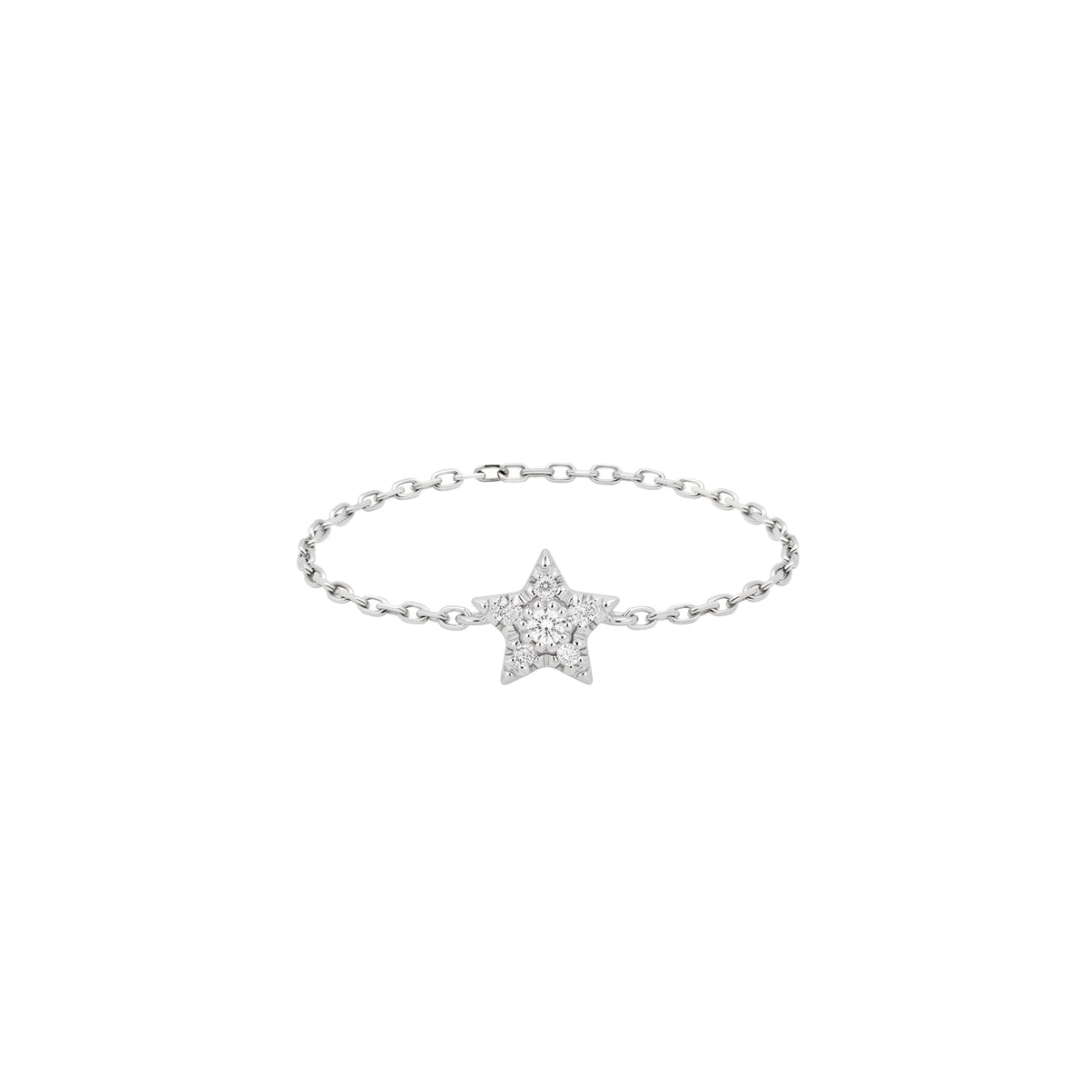 PrixTroca:160€_VentesTroca:0_QtyTroca:1_ST:0%_Bague Magic Touch en Or blanc 18K sertie de diamants - Blanc