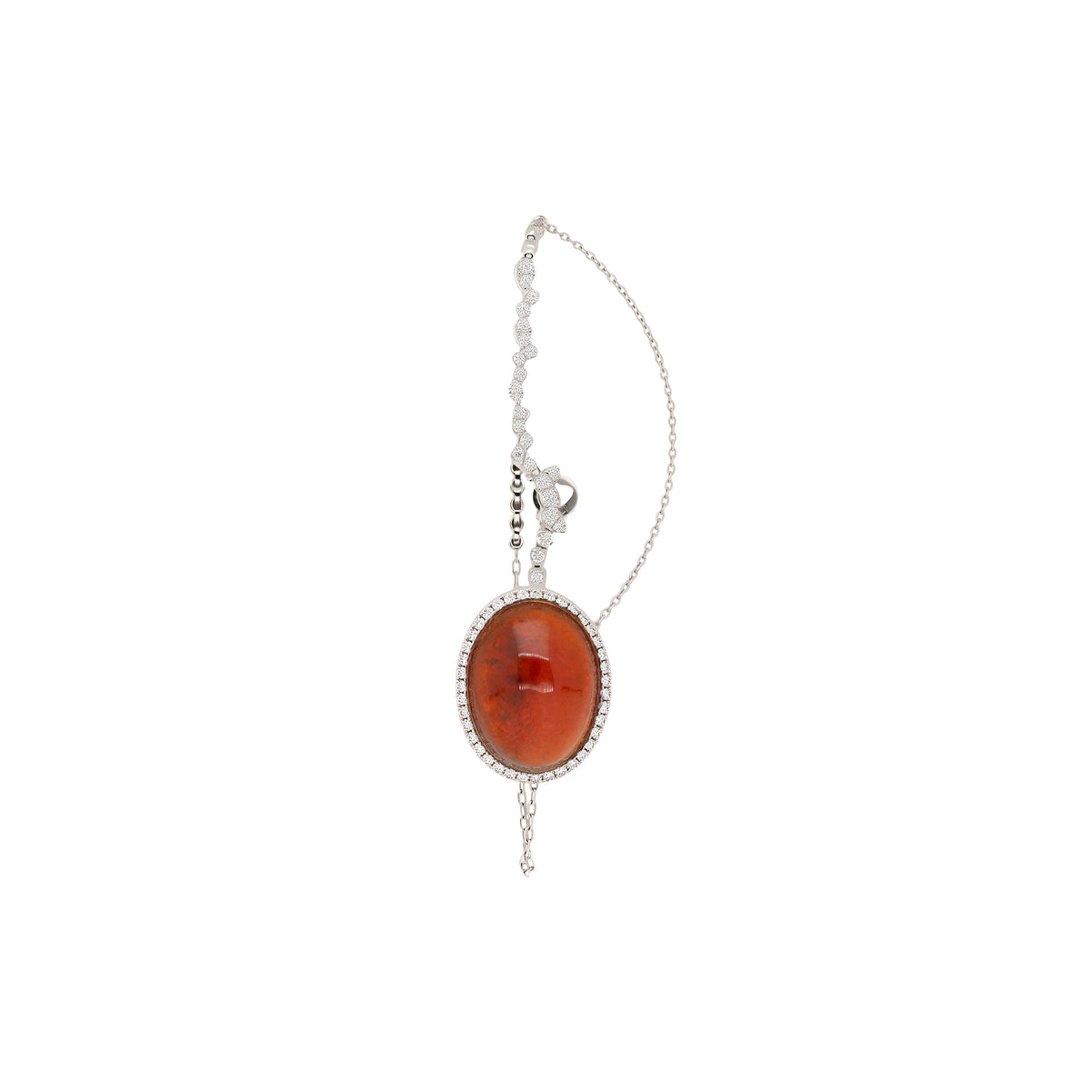 PT1_PrixTroca:1700€_VentesTroca:0_QtyTroca:1_ST:0%_Mono boucle gauche en Or blanc 18K sertie de diamants - Blanc