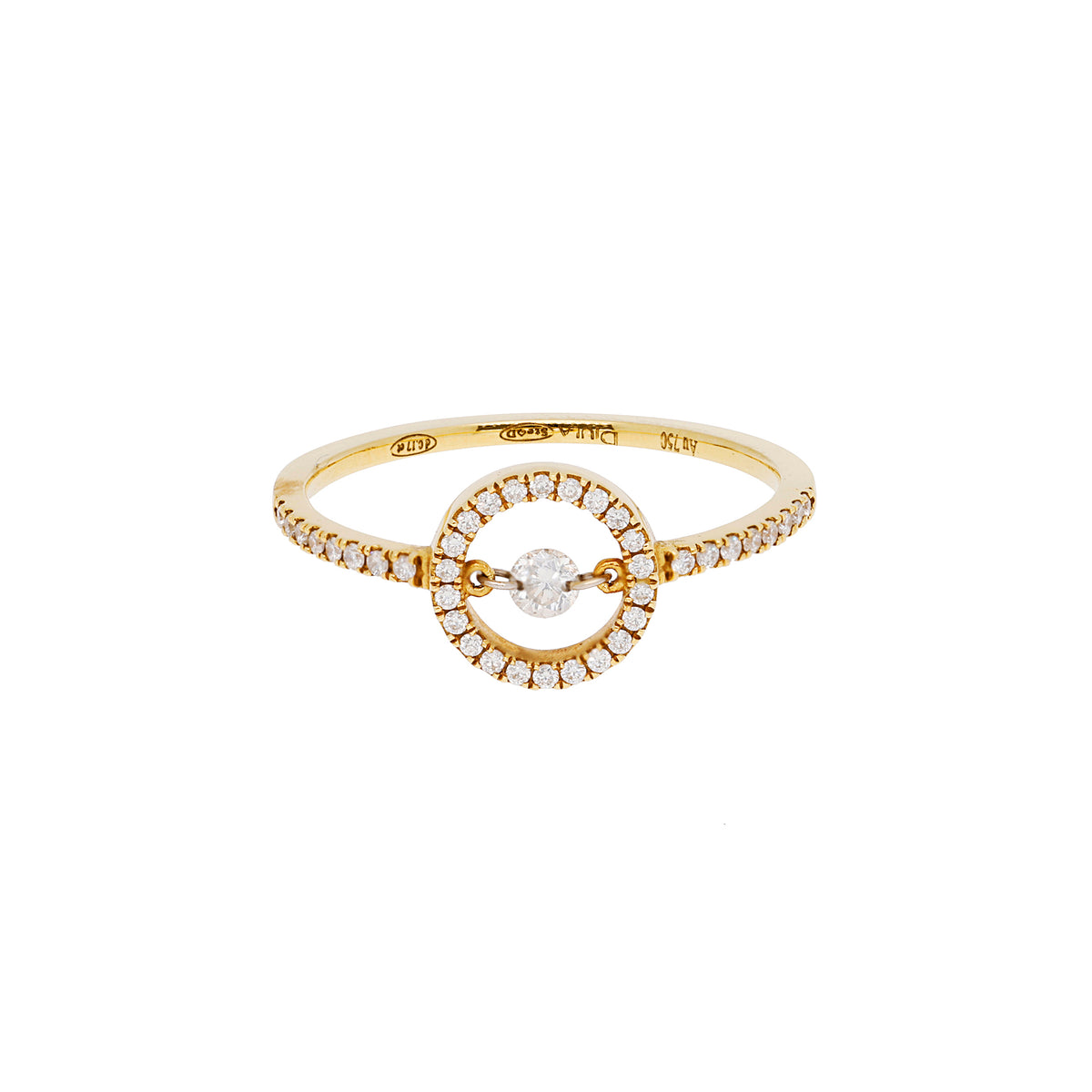 PT1_PrixTroca:450€_VentesTroca:1_QtyTroca:1_ST:100%_Bague Flamboyante en Or jaune 18K sertie de diamants - Jaune