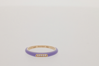 Lilas / Bague Jonc en Or rose 14K sertie de diamants - Lilas