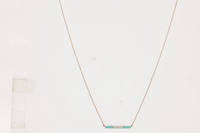 Vert / Collier Émail en Or rose 14K serti de diamants - Vert