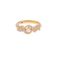PT1_PrixTroca:1085€_VentesTroca:0_QtyTroca:1_ST:0%_Bague Barbelé en Or rose 18K sertie de diamants - Rose