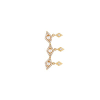 PrixTroca:640€_VentesTroca:0_QtyTroca:1_ST:0%_Bijou d'oreille Délicatesse en Or jaune 18K sertie de diamants - Jaune