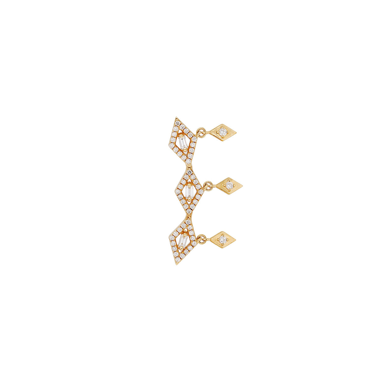 PrixTroca:640€_VentesTroca:0_QtyTroca:1_ST:0%_Bijou d'oreille Délicatesse en Or jaune 18K sertie de diamants - Jaune