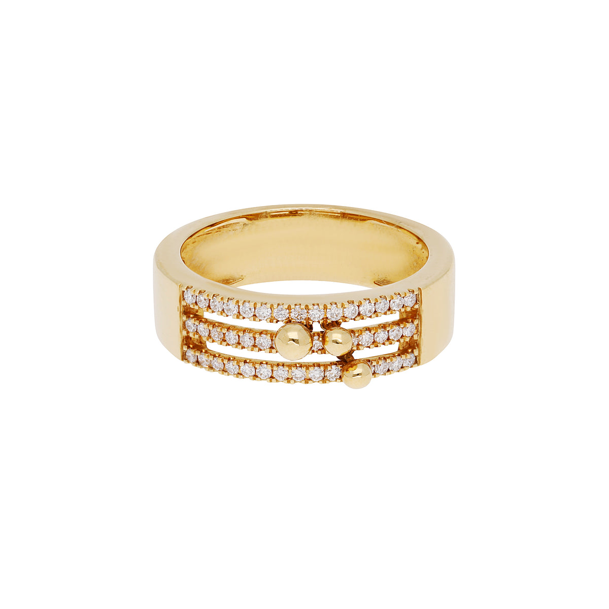 PT1_PrixTroca:980€_VentesTroca:0_QtyTroca:1_ST:0%_Bague Cosmic Spell en Or jaune 18K sertie de diamants - Jaune
